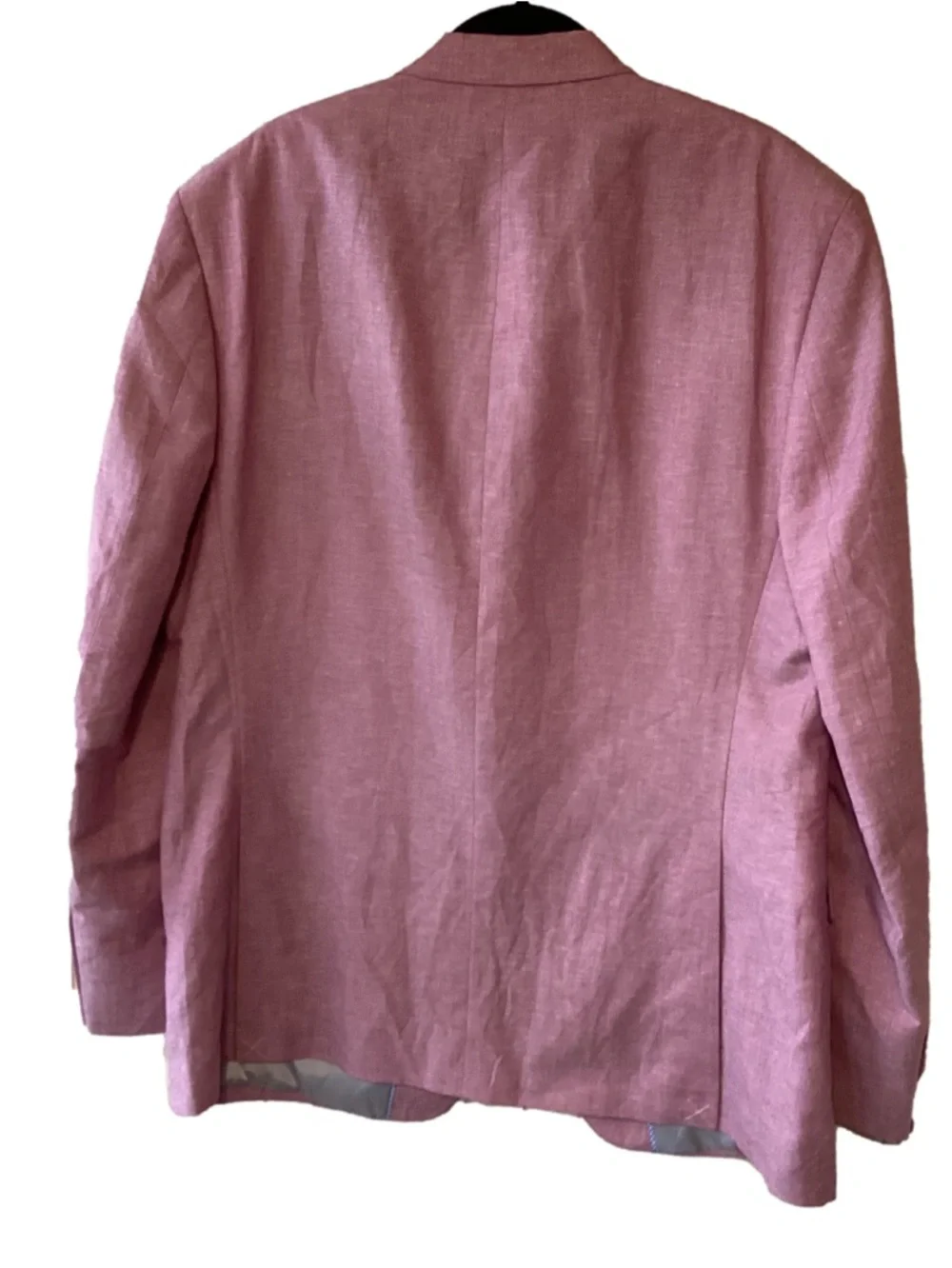 Men’s Perry Ellis Linen Blend Portfolio Slim Fit Dusty Pink Blazer Jacket 44L